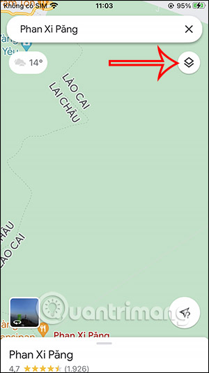 Picture 4 of How to view the elevation of a location on Google Maps