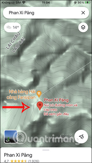 Picture 7 of How to view the elevation of a location on Google Maps