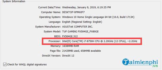 Picture 4 of How to check what type of chip your computer or laptop uses? Pentium, Core i3, i5, i7