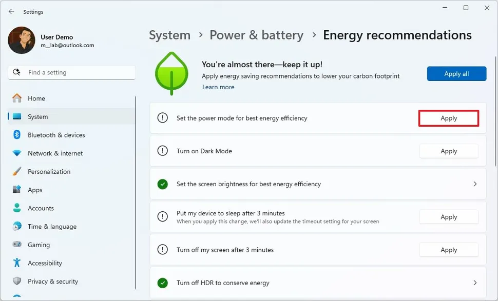 How to check which apps use a lot of battery on Windows 11 Picture 12
