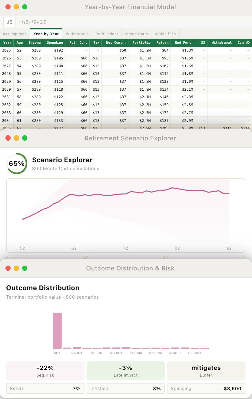 How to test your financial plan in various situations with Claude. Picture 1