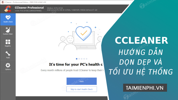 Picture 1 of How to clean up your computer, delete junk files, and optimize your system using CCleaner.