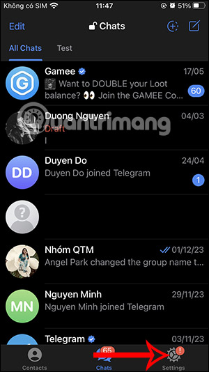 How to clear Telegram cache - TipsMake.com