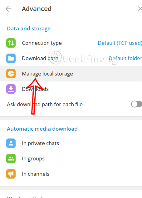 How to clear Telegram cache - TipsMake.com