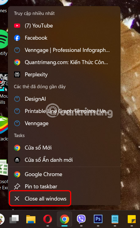 How to close all open applications at once on Windows 11? Picture 5