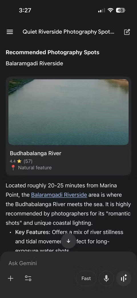 How to combine Gemini and Google Maps in photography. Picture 2