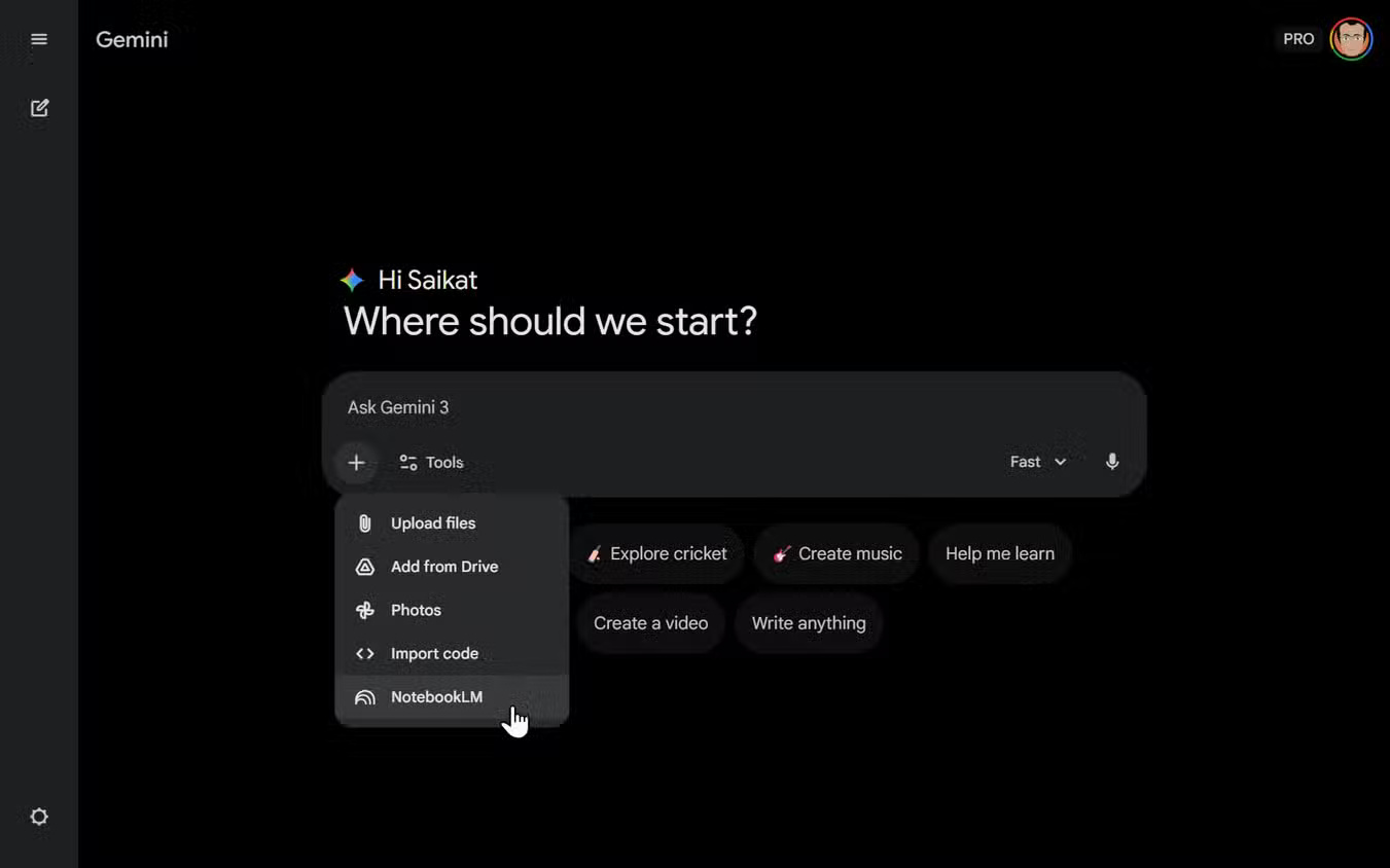 How to combine Gemini with NotebookLM to improve the quality of research reports. Picture 1
