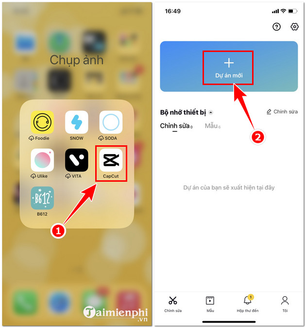 How to combine videos on Capcut, combine 2 videos into 1 extremely quickly and simply Picture 1