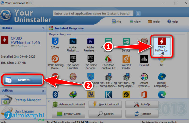 Picture 3 of How to completely remove applications from your computer using Your Uninstaller