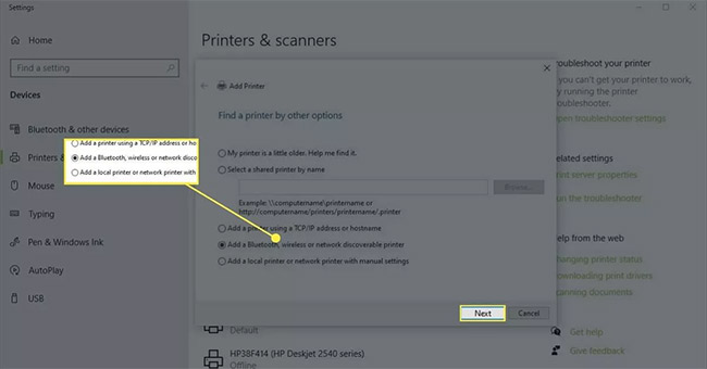How to connect a printer via WiFi, install a printer via WiFi on Windows 10/11 Picture 16