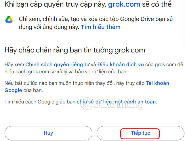 How to connect Google Drive to Grok Studio Picture 3