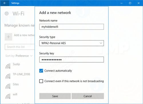 Picture 4 of How to connect to a hidden Wi-Fi network in Windows 10