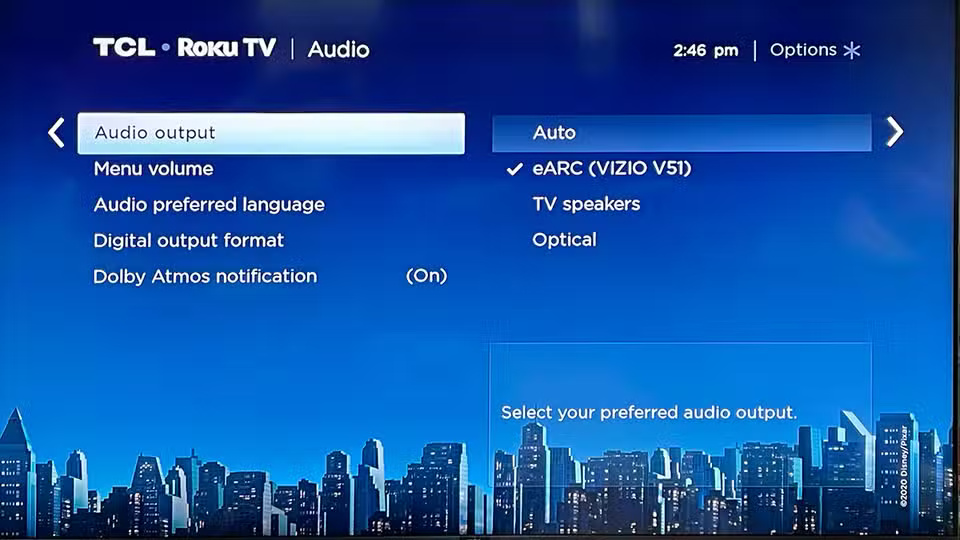 How to control a soundbar using the Roku TV remote. Picture 3