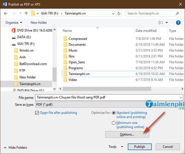 Picture 4 of How to convert a Word file to PDF in Office 2016