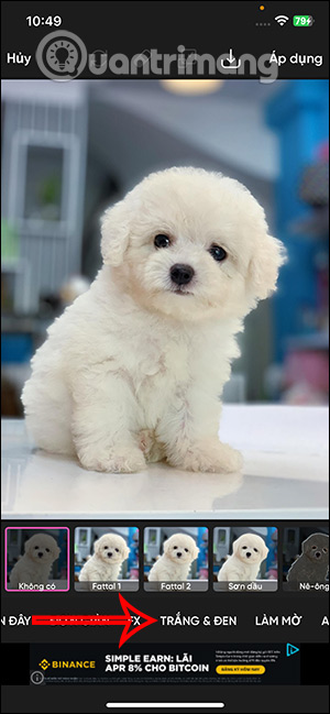 How to convert color photos to black and white photos on your phone Picture 9