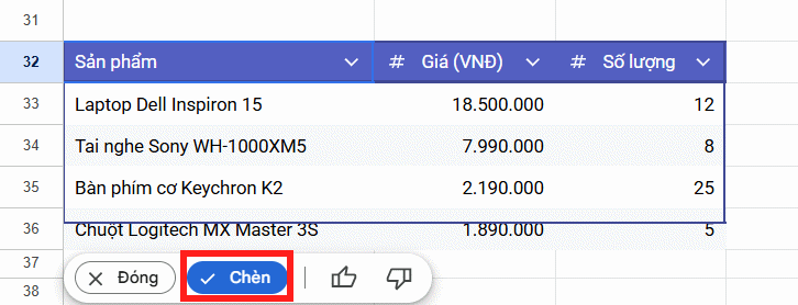 How to convert content into a Google Sheets table in a flash. Picture 11