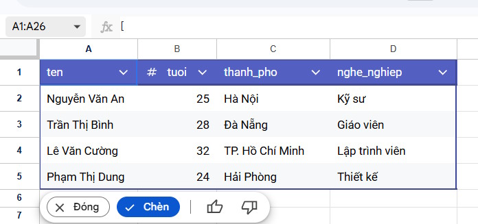 How to convert content into a Google Sheets table in a flash. Picture 3