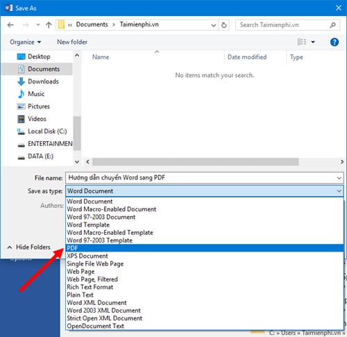 Picture 4 of How to convert Doc and Docx files to PDF in Word 2016