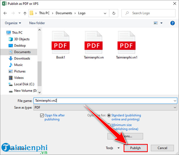 Picture 10 of How to convert Excel files to PDF for free, extremely simple