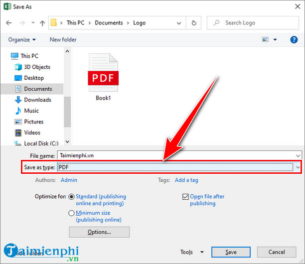 Picture 4 of How to convert Excel files to PDF for free, extremely simple