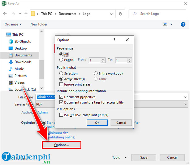 Picture 5 of How to convert Excel files to PDF for free, extremely simple