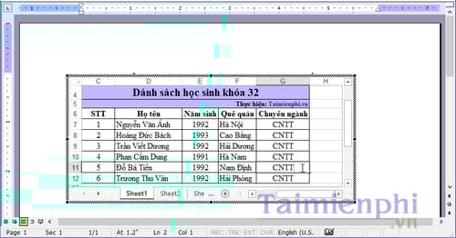 How to convert Excel to Word 2003 simply and easily Picture 10