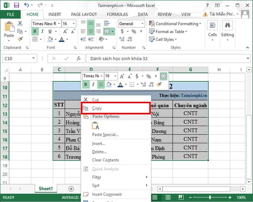 How to convert Excel to Word 2003 simply and easily Picture 6
