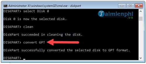 Picture 7 of How to convert MBR to GPT when installing Windows