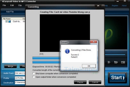 How to convert MP4 to MP3, the best software to convert MP4 to MP3 files Picture 11