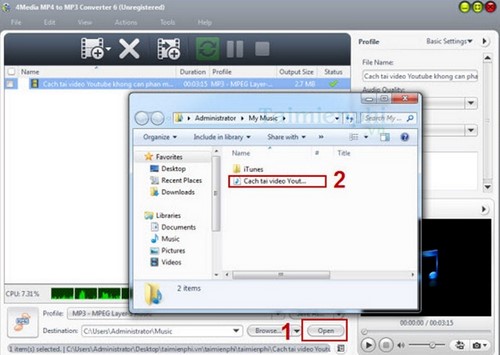 How to convert MP4 to MP3, the best software to convert MP4 to MP3 files Picture 16