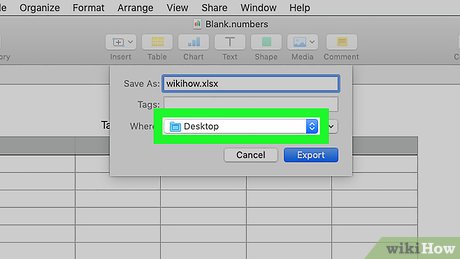 How to Convert .numbers to .xls format Picture 14