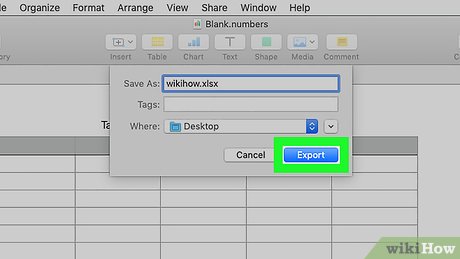 How to Convert .numbers to .xls format Picture 15