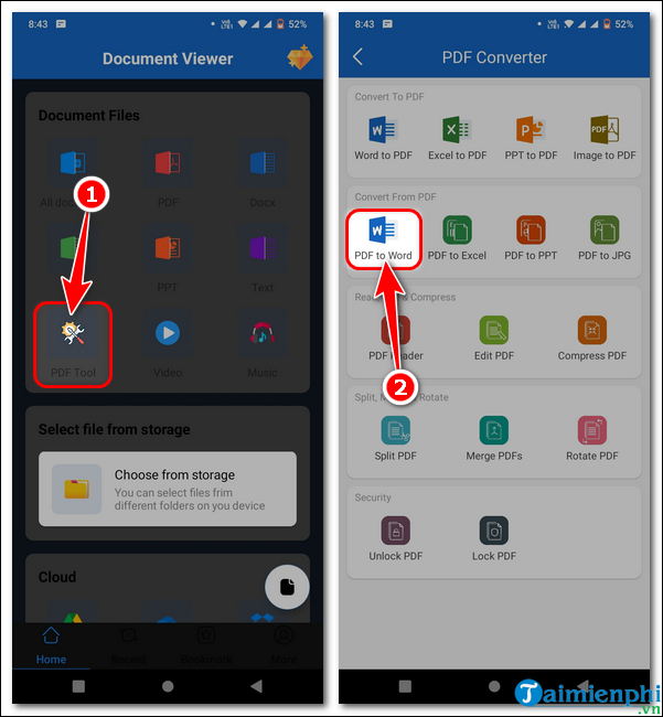 Picture 3 of How to convert PDF to Word using Document Viewer on your phone.