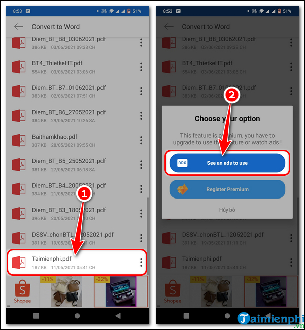 Picture 4 of How to convert PDF to Word using Document Viewer on your phone.