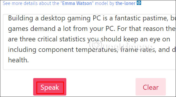 How to convert text to voice of famous people Picture 3