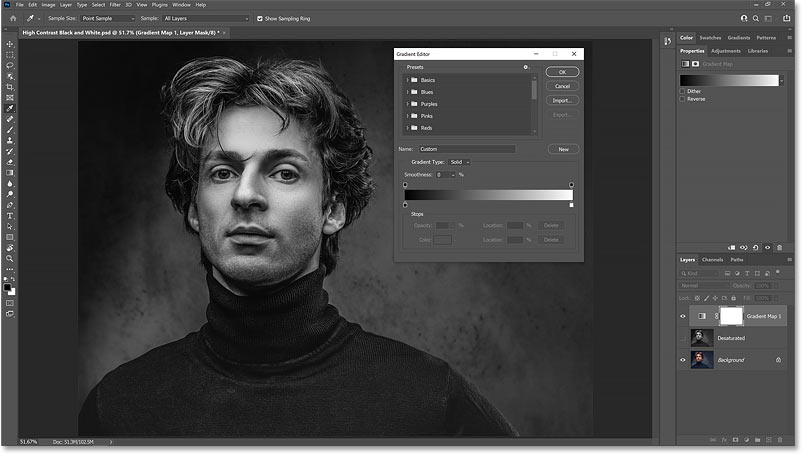 How to Convert to High Contrast Black and White Photos Instantly in Photoshop Picture 13