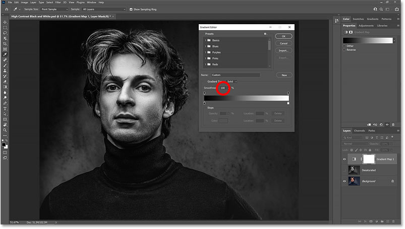 How to Convert to High Contrast Black and White Photos Instantly in Photoshop Picture 14