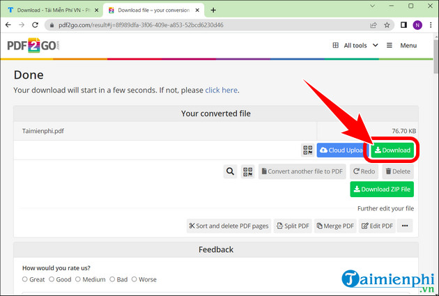 Picture 11 of How to convert Word to PDF online completely free