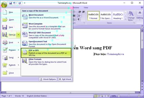 How to Convert Word to PDF Online, Free Picture 7
