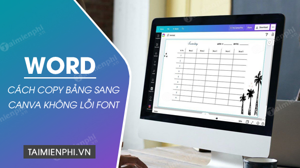 Picture 1 of How to copy a table from Word to Canva while preserving formatting.
