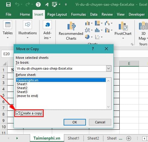 How to copy and move Sheets in Excel simply and easily Picture 7