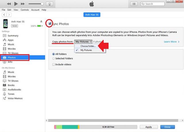 How to copy photos from computer to iPhone simply and quickly Picture 2