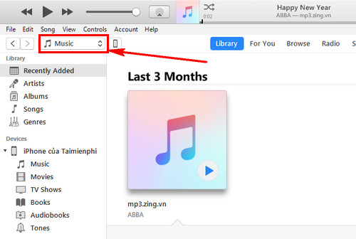 Picture 3 of How to copy, transfer, and move music from your computer to your iPhone or iPad using iTunes.