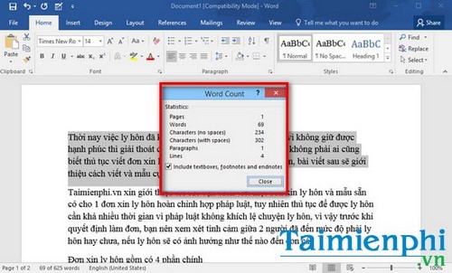 How to count characters, lines, and pages in Word accurately Picture 9
