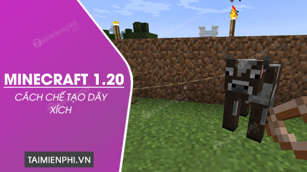 Picture 1 of How to craft chains in Minecraft 1.20