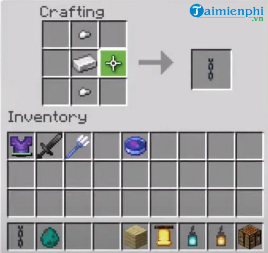 Picture 6 of How to craft chains in Minecraft 1.20
