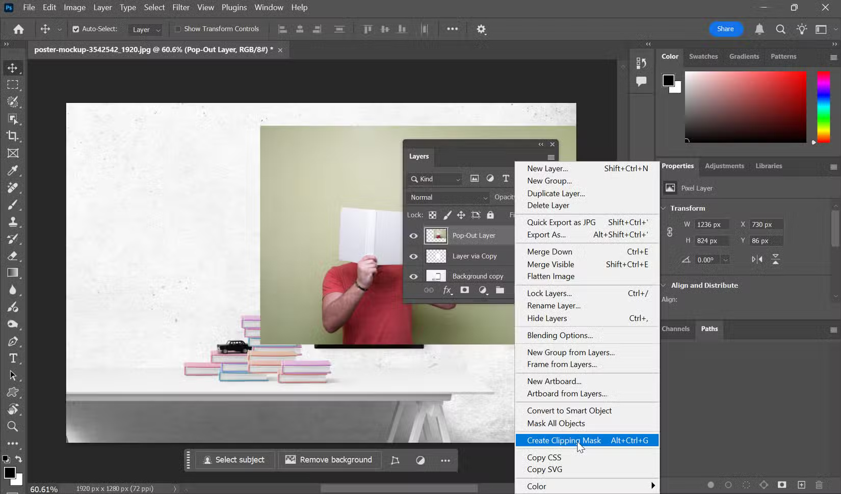 Picture 4 of How to create stunning 3D pop-out effects in Photoshop