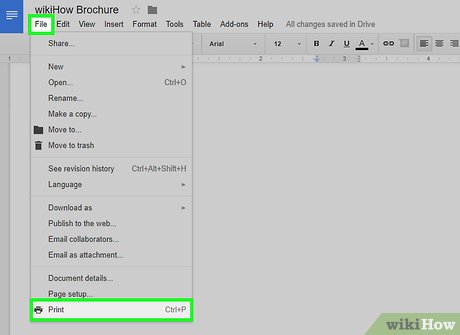 How to Create a Brochure Using Google Docs Picture 28