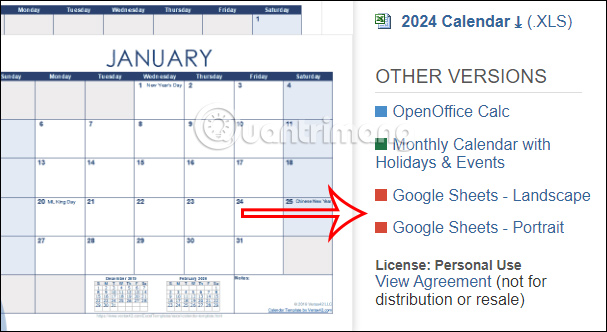Picture 5 of How to create a calendar in Google Sheets