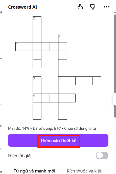 Picture 10 of How to create crossword puzzles on Canva AI extremely quickly